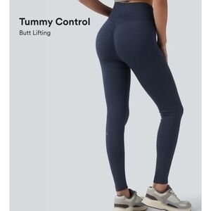 HALARA Navy Tummy Control Leggings